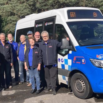 Sicher unterwegs: Bürgerbus-Team trainiert außergewöhnliche Verkehrssituationen